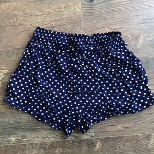 Forever 21 navy polka dot shorts